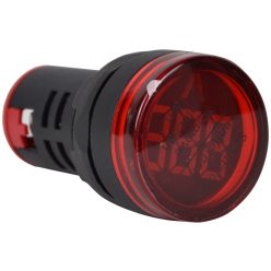 Feszültségmérő, LED jelzőfény,piros 24-500VAC, d=22mm