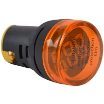   Digitális feszültségmérő műszer 22mm-es furatba kör Sárga
