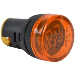   Digitális feszültségmérő műszer 22mm-es furatba kör Sárga