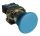 Gombafejű nyomógomb, fémalapra szerelt, kék 1×NO, 3A/400V AC, IP42, d=40mm