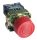 Gumiburkolatos nyomógomb, fémalapra szerelt, piros 1×NC, 3A/240V AC, IP55