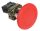 Reteszelt gombafejű vészgomb, fémalap, piros, elfordítással 1×NC+1×NO, 3A/400V AC, IP42, d=40mm