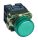 Jelzőlámpa, fémalapra szerelt,zöld, előtéttel, izzó nélkül 3A/230V AC, IP42, NYGI130