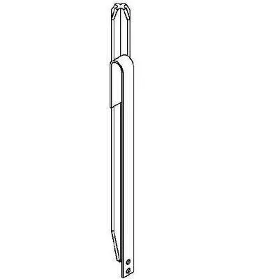 Keresztföldelő rúd szalagacél zászlóval 2,5m