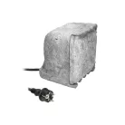 Díszkő hatású 4-es csapfedeles dugalj IP44 2 üzemmód