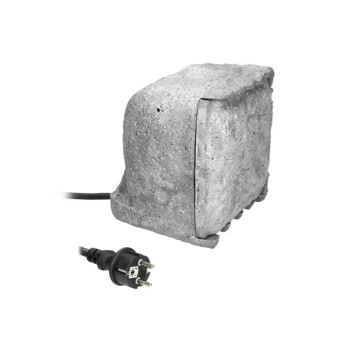 Díszkő hatású 4-es csapfedeles dugalj IP44 2 üzemmód