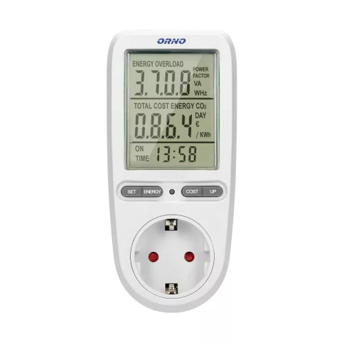 Digitális fogyasztásmérő 0-3680W 16A