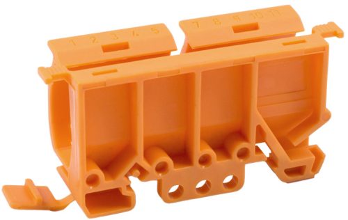 Adapter nyitható vezetékösszekötőhöz, sínre szerelhető PA66