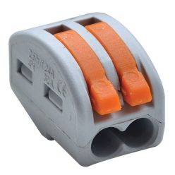   Csavar nélküli vezetékösszekötő, nyitható 0,75-4mm2, 32A, 400VAC 2P