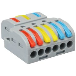   Többpólusú csavar nélküli vezetékösszekötő, nyitható 0,5-4mm2, 32A, 400VAC 3P