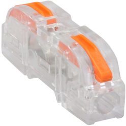   Csavar nélküli vezetékösszekötő, toldó, nyitható, átlátszó 0,5-4mm2, 32A, 400VAC 1P