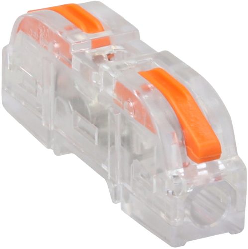 Csavar nélküli vezetékösszekötő, toldó, nyitható, átlátszó 0,5-4mm2, 32A, 400VAC 1P