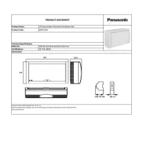   Lakáselosztó 18 modul IP40 falon kívüli Panasonic fehér ajtóval