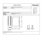 Lakáselosztó 36 modul IP40 falon kívüli Panasonic fehér ajtóval