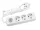 Kapcsolós elosztó 3-as fehér, hosszabbító 5m vezetékkel