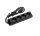 Elosztó 4-es fekete, hosszabbító 5m vezetékkel