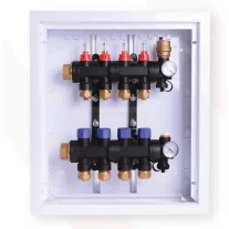   COMPUTHERM PMF01-2 1"-os beépített szelepes 2 leágazásos műanyag osztó-gyűjtő szett