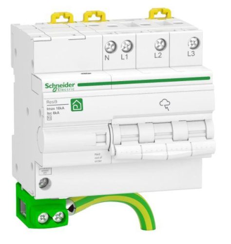 Schneider Electric RESI9 QUICK PF túlfeszültség-korlátozó, 10kA, 3P-N