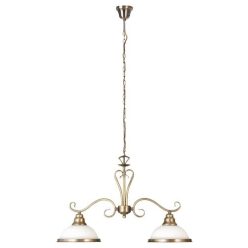 Elisett Csillár 2xE27 bronz