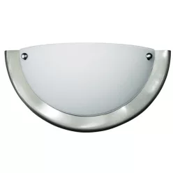 Ufo fali lámpa E27 szatin króm