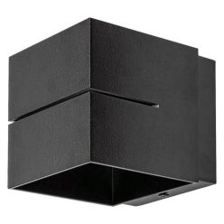 Kaunas Fali lámpa fekete, kocka