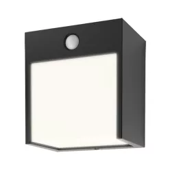   Balimo Kültéri fali lámpa 12W fekete, mozgásérzékelővel