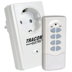   Távkapcsolós csatlakozóaljzat, 1 aljzat, 1 távírányító 230VAC, 50Hz, 3600W, IP20, 433,92MHz