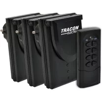   Távkapcsolós csatlakozóaljzat, 3aljzat, 1 távírányító, IP44 230VAC, 50Hz, 3600W, IP44, 433,92MHz
