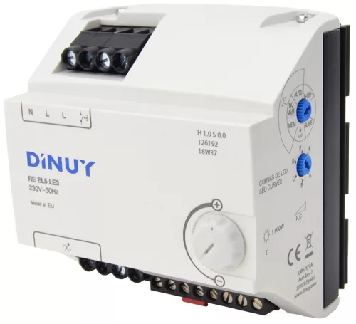 Fényerő-szabályzó modul, DIN sínre, 5 modulos 230 VAC, 50 Hz, 1000 W