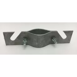   Páros bilincs 2 csavaros 2" tetőtartó bilincs 2 végén sliccelt