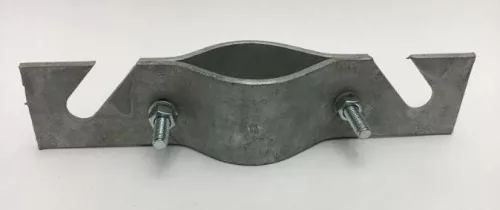 Páros bilincs 2 csavaros 2" tetőtartó bilincs 2 végén sliccelt