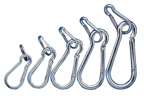 Karabiner, rugós d=9mm