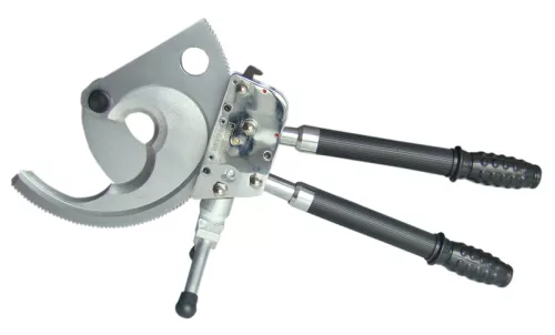 Áttételes kábelvágó Cu/Al kábelekhez teleszkópos nyéllel+táska