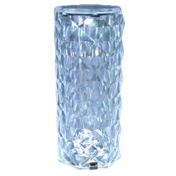   Asztali akkumulátoros LED díszlámpa, henger 1W, RGB, 3,7V, 1500 mAh, Li-Ion,45lm ,6h, IP20