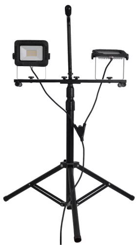 Állványos LED szerelő fényvető 180-240 VAC, 2×30W, 4000K, IP65, 2×2400lm, EEI=G