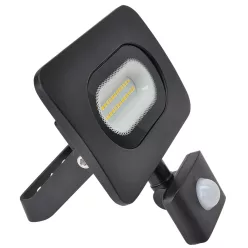   SMD fényvető mozgásérzékelővel, fekete 220-240V,10W,4000K,IP65, 800lm,120°, 10s-7min, 3-10m, EEI=G