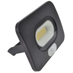   Fekete SMD fényvető mozgásérzékelővel 30W, 4000K, IP65, 220-240V AC, 2700lm, 110°, 3-10m, EEI=F