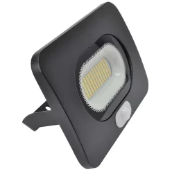   SMD fényvető mozgásérzékelővel, fekete 220-240V AC, 50W, 4000K, IP65, 4000lm, 110°, 3-10m, EEI=G