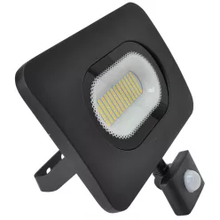   SMD fényvető mozgásérzékelővel, fekete 220-240V,50W,4000K,IP65,4000lm,120°, 10s-7min, 3-10m, EEI=G