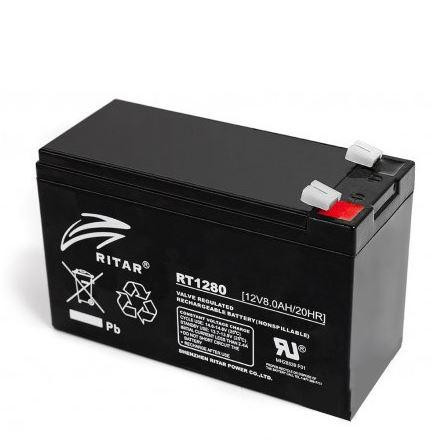 Ritar RT1280 12V 8Ah zselés akkumulátor Riasztóhoz