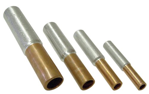 Szigeteletlen 35/50mm2 réz-alumínium (Cu-Al) toldóhüvely