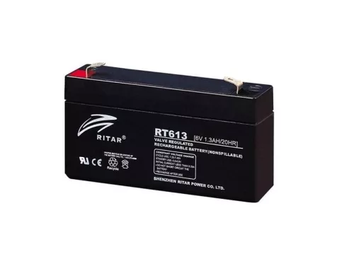 Ritar RT613 6V 1,3Ah zselés akkumulátor