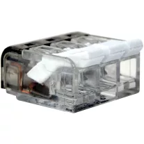   Csavar nélküli vezetékösszekötő, nyitható átlátszó 0,2-4mm2, 32A, 450VAC 3P
