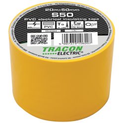Szigetelőszalag, sárga 20m×50mm
