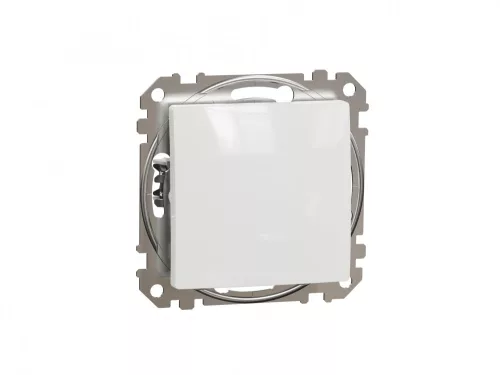 ÚJ SEDNA Váltókapcsoló, rugós bekötés, 10AX, (106), fehér