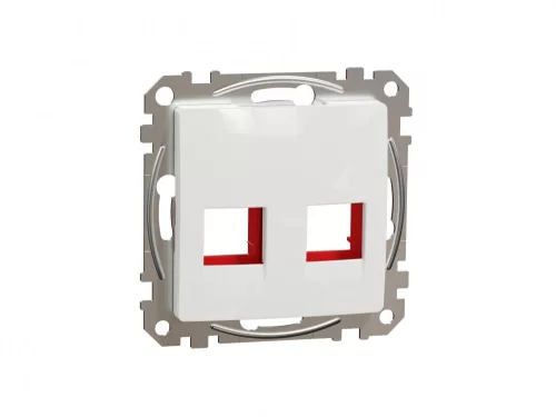 ÚJ SEDNA 2xRJ45 adapter, KRONE, ICS, AMP-Tyco betétekhez, fehér