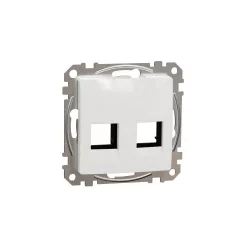   ÚJ SEDNA 2xRJ45 adapter, AMP, AMP-Tyco, MOLEX betétekhez, fehér