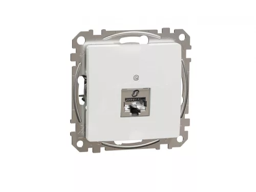 ÚJ SEDNA 1xRJ45 Cat6 STP aljzat, fehér