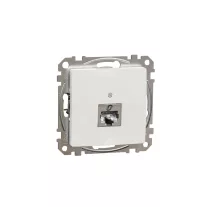ÚJ SEDNA 1xRJ45 Cat6A STP aljzat, fehér