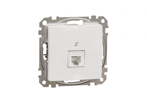 ÚJ SEDNA 1xRJ11 aljzat, fehér